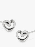 Monica Vinader Infinity Heart small stud earrings (British brand)