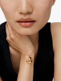 Monica Vinader Infinity Heart pendant necklace gold vermeil, imported from the UK