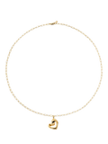 Monica Vinader Infinity Heart gold pendant necklace (British brand)