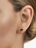 DPT Antwerp stud earrings quartz diamond, imported from the UK