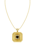 DPT Antwerp pendant necklace quartz diamond octagonal, UK version