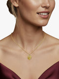 DPT Antwerp diamond fan pendant yellow gold plated, UK version