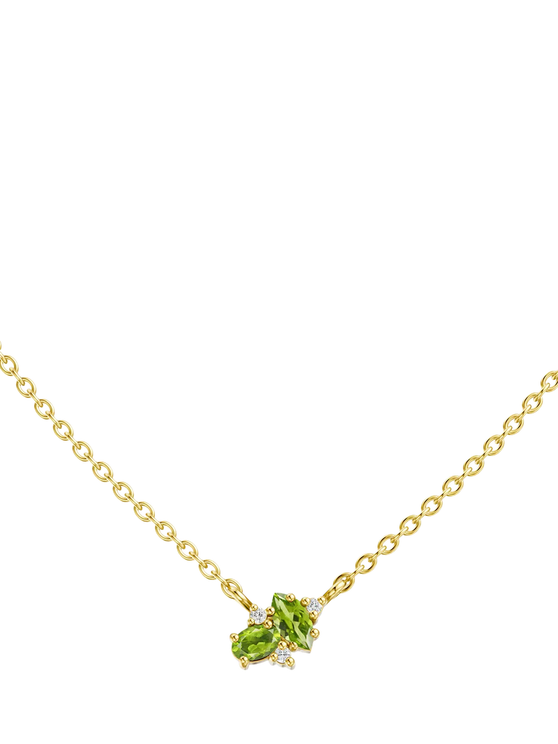 DPT Antwerp peridot diamond pendant necklace, UK version