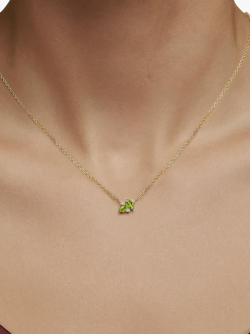 DPT Antwerp peridot diamond pendant necklace, UK version