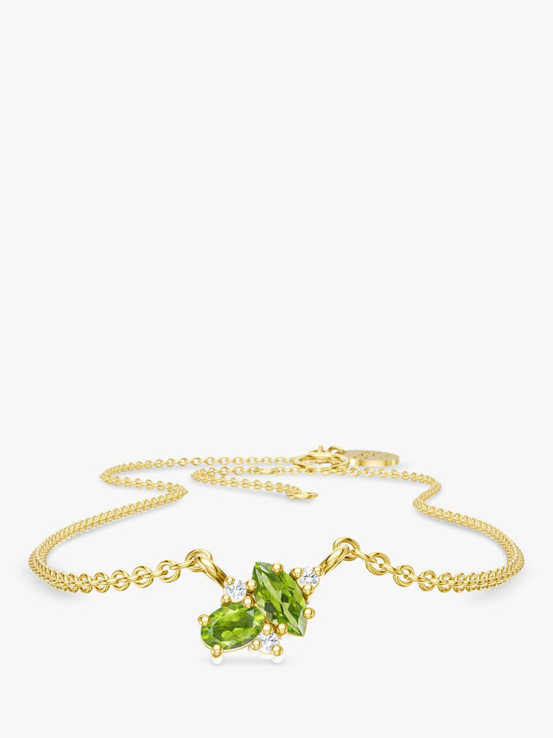 DPT Antwerp peridot diamond pendant necklace, UK version