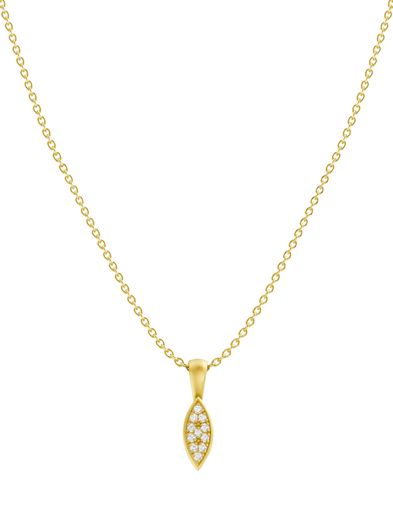 DPT Antwerp diamond marquise pendant necklace (British brand)