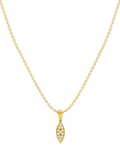 DPT Antwerp diamond marquise pendant necklace (British brand)