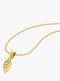 DPT Antwerp diamond marquise pendant necklace (British brand)