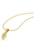 DPT Antwerp diamond marquise pendant necklace (British brand)