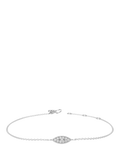 DPT Antwerp diamond marquise chain bracelet sterling silver - British product