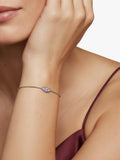 DPT Antwerp diamond marquise chain bracelet sterling silver - British product