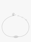 DPT Antwerp diamond marquise chain bracelet sterling silver - British product