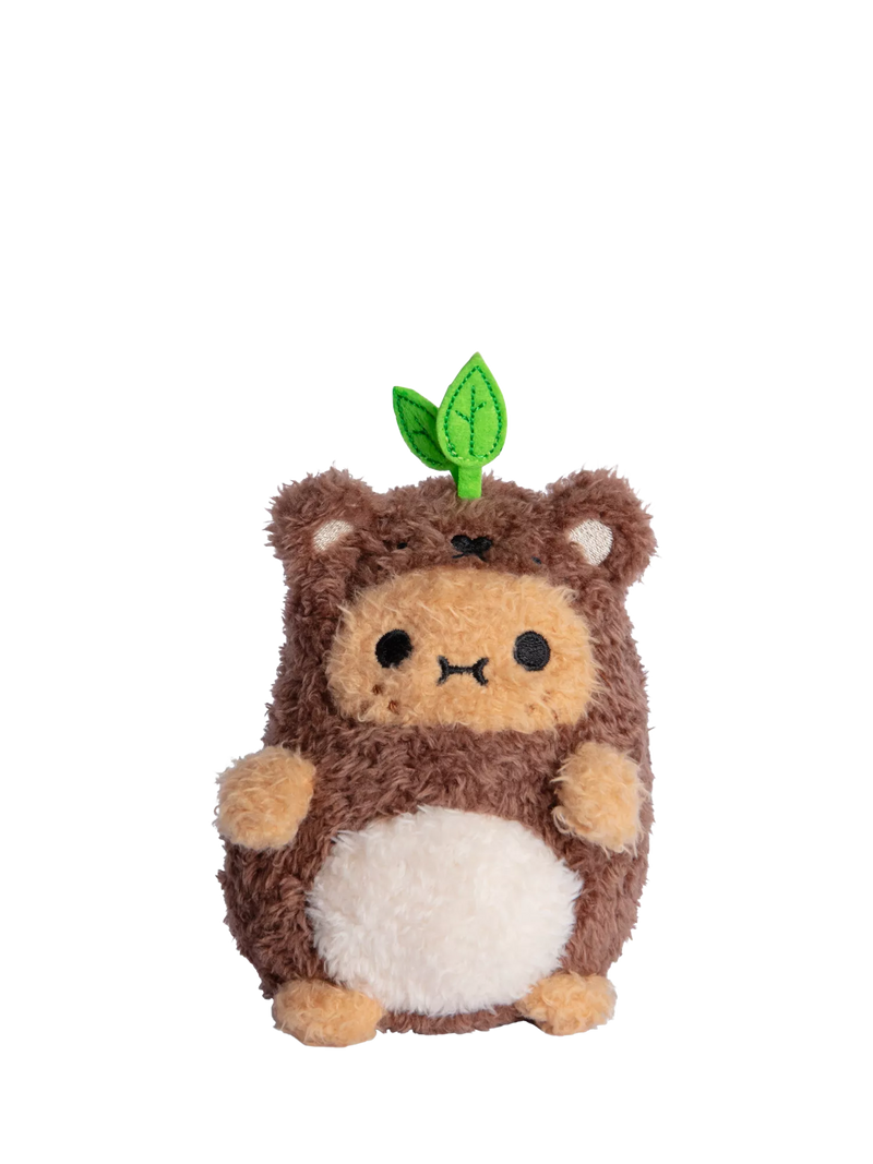 Noodoll Brownie Bear Ricespud soft toy (British brand)