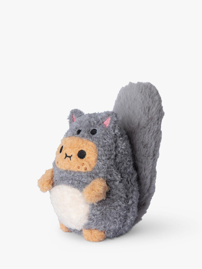 Noodoll Grey Squirrel Ricespud soft toy, UK version