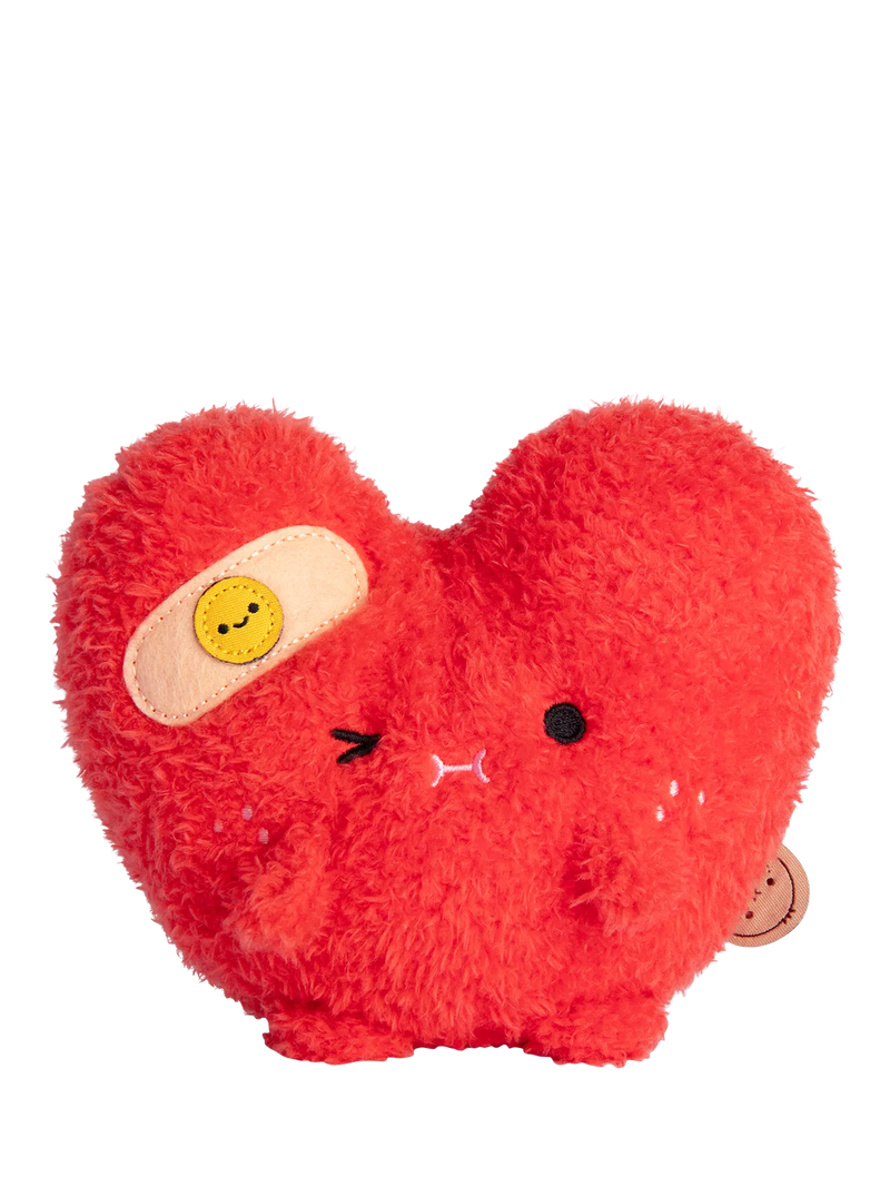 Noodoll Riceache heart-shaped soft toy with plaster - British product