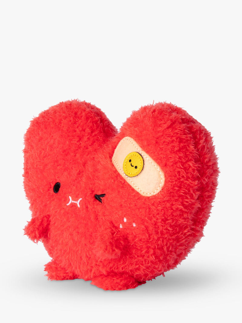 Noodoll Riceache heart-shaped soft toy with plaster - British product