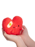 Noodoll Riceache heart-shaped soft toy with plaster - British product