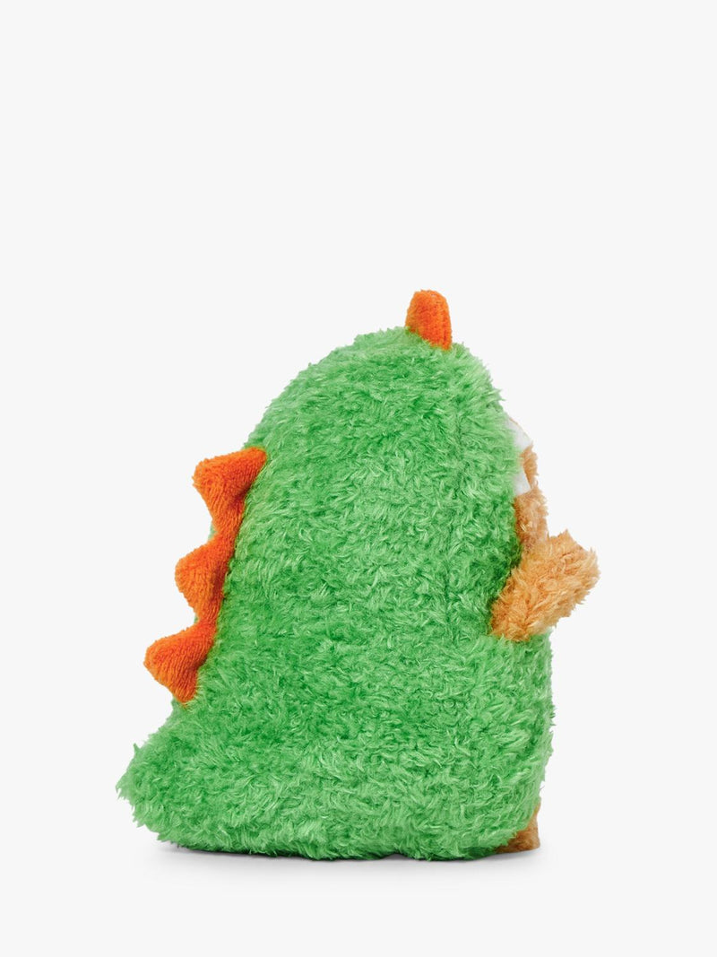 Noodoll Ricespud Ricedino soft toy, green dinosaur plush (British brand)