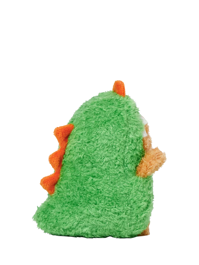 Noodoll Ricespud Ricedino soft toy, green dinosaur plush (British brand)
