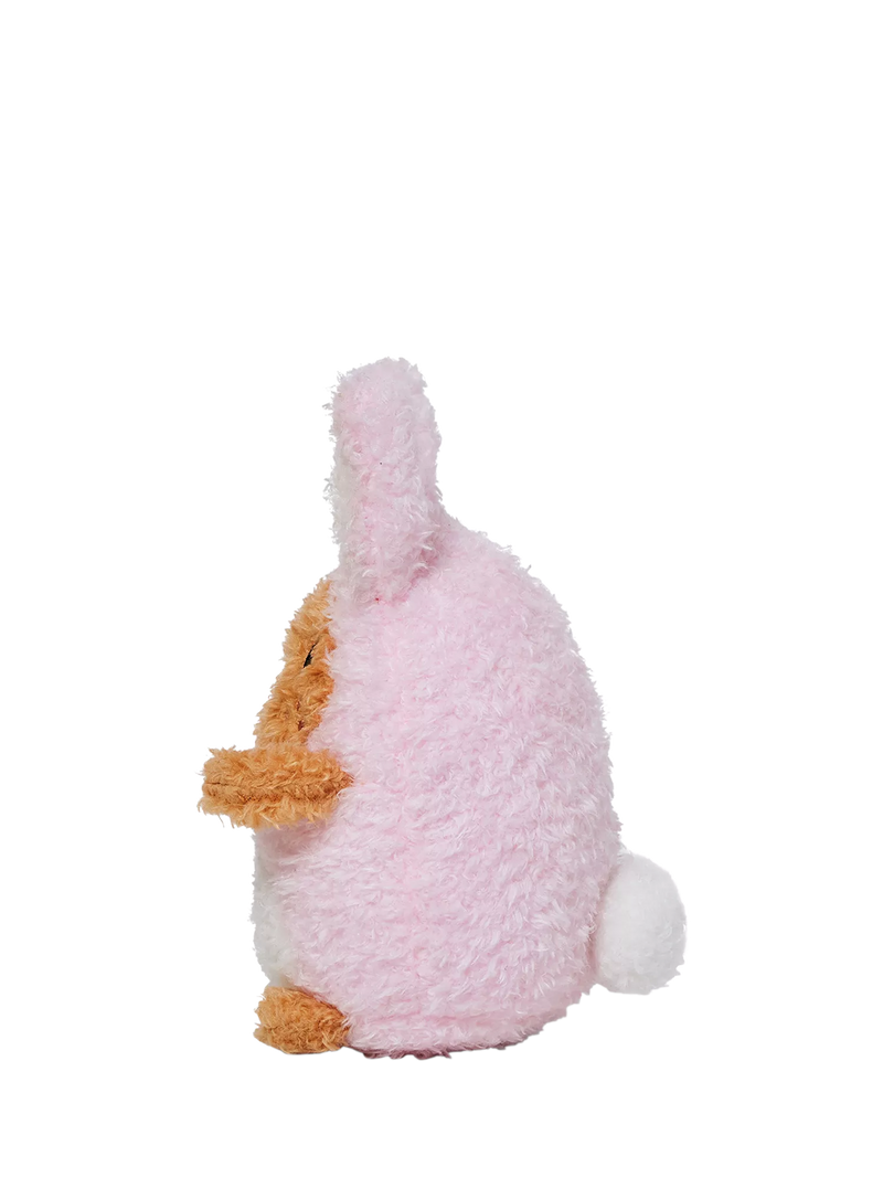 Noodoll Ricespud pink rabbit plush toy (British brand)