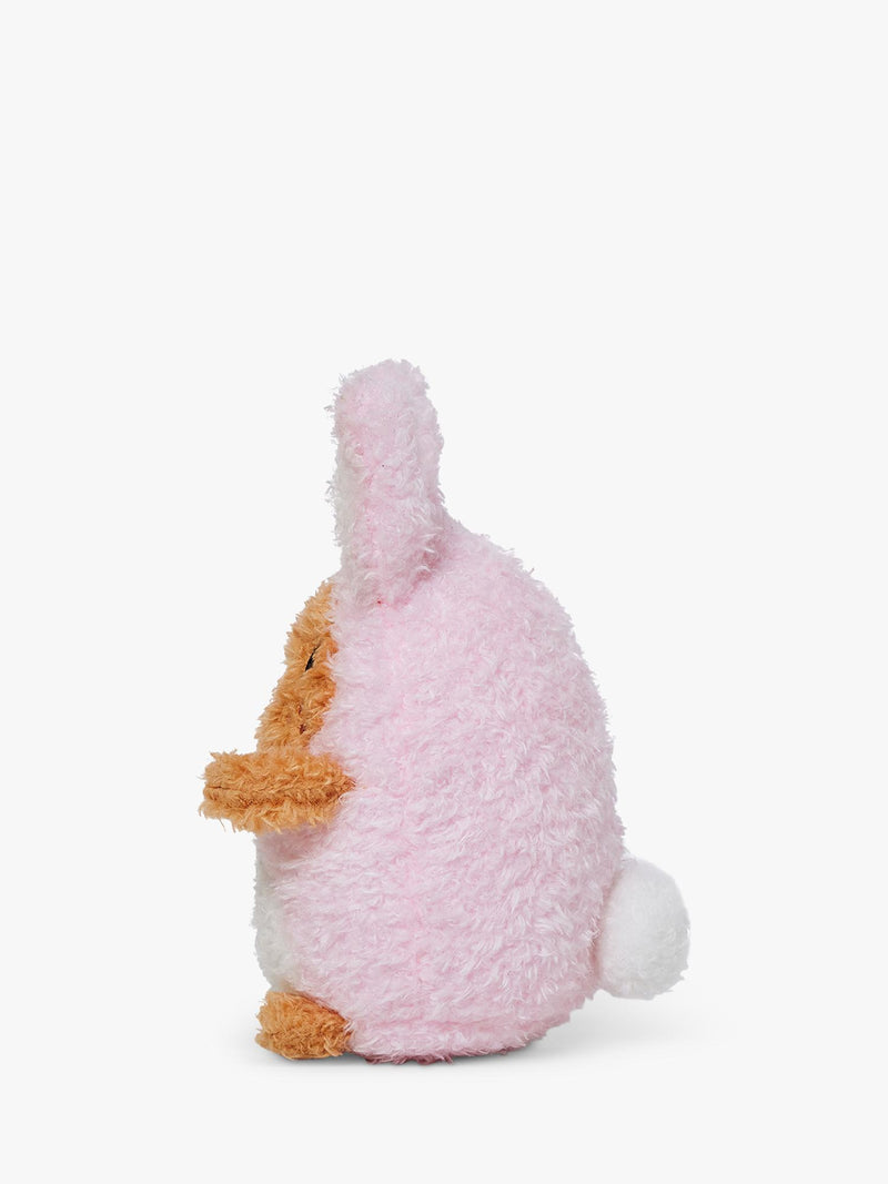 Noodoll Ricespud pink rabbit plush toy (British brand)