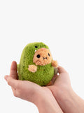 Noodoll Ricespud green snake soft toy 13cm - British product