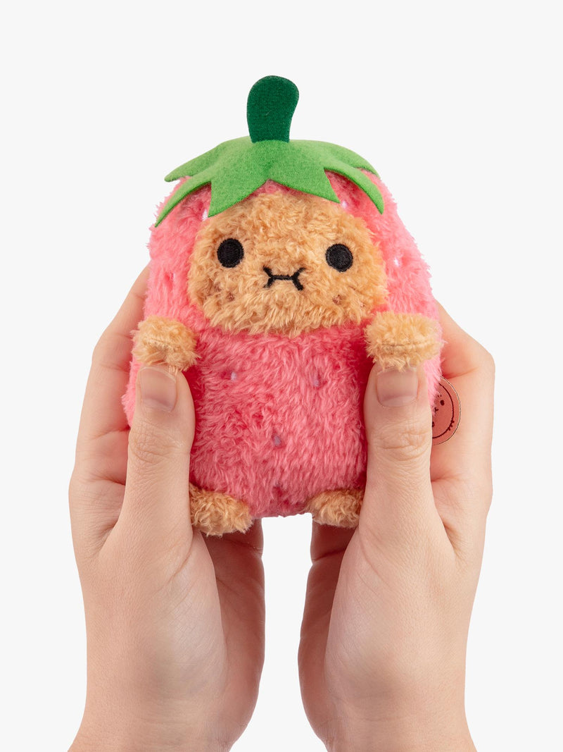 Noodoll Ricespud strawberry soft toy mini (British brand)