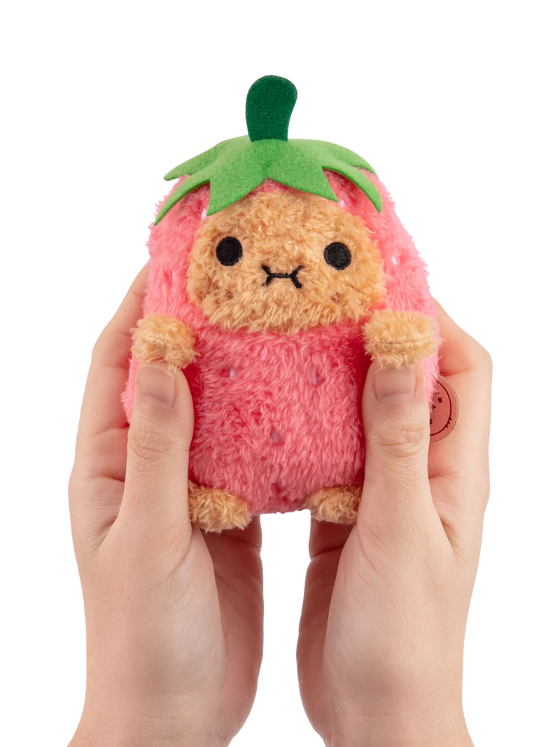 Noodoll Ricespud strawberry soft toy mini (British brand)