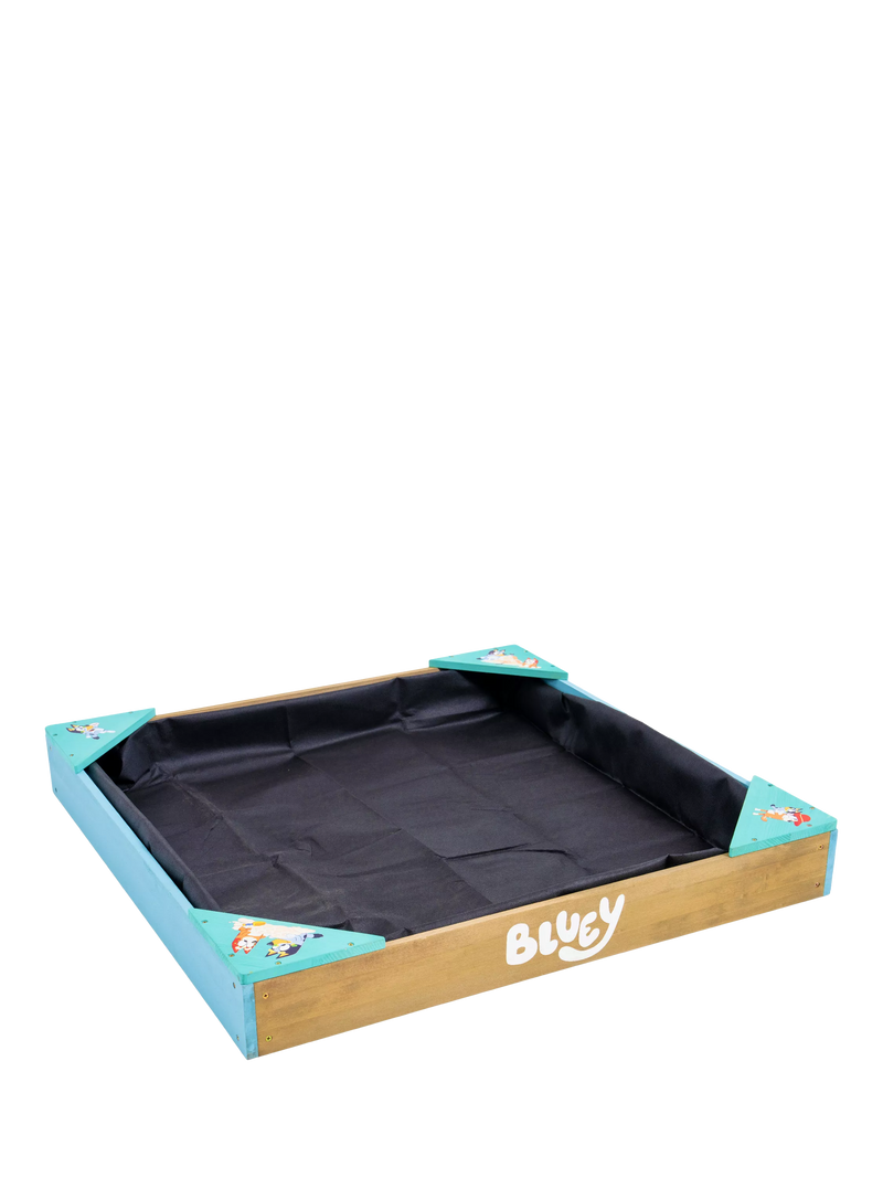 TP Toys Bluey wooden sandpit 90cm, imported from the UK