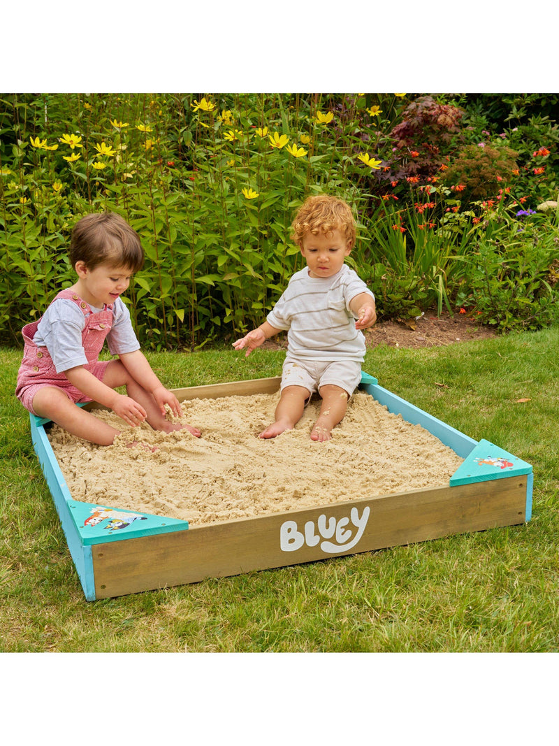 TP Toys Bluey wooden sandpit 90cm, imported from the UK
