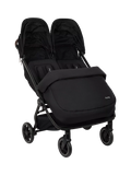 Nuna TRVL Dubl double pushchair footmuff in Caviar, UK version