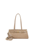Dune London Depend leather shoulder bag mid grey, UK version