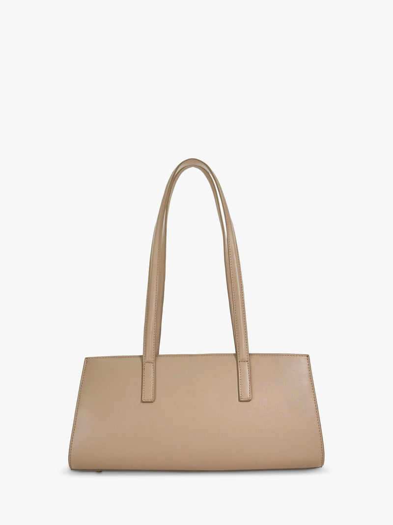 Dune London Depend leather shoulder bag mid grey, UK version
