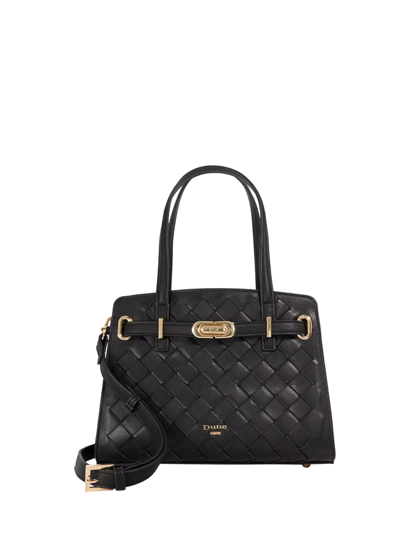 Dune London black leather handbag (British brand)