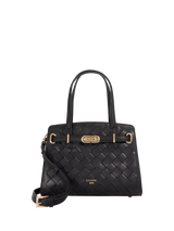 John Lewis Dune London Dinidefine Leather Handbag, Black- Buy online at McGrocer