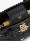 Dune London black leather handbag (British brand)