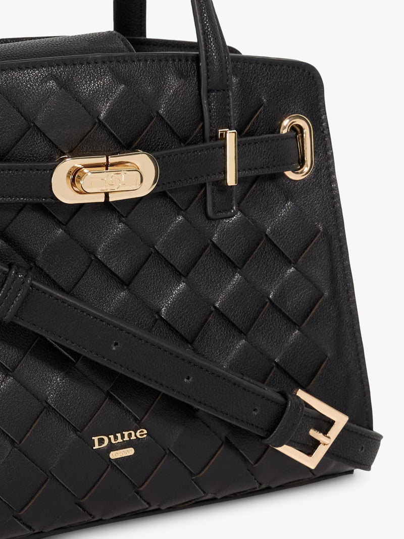 Dune London black leather handbag (British brand)