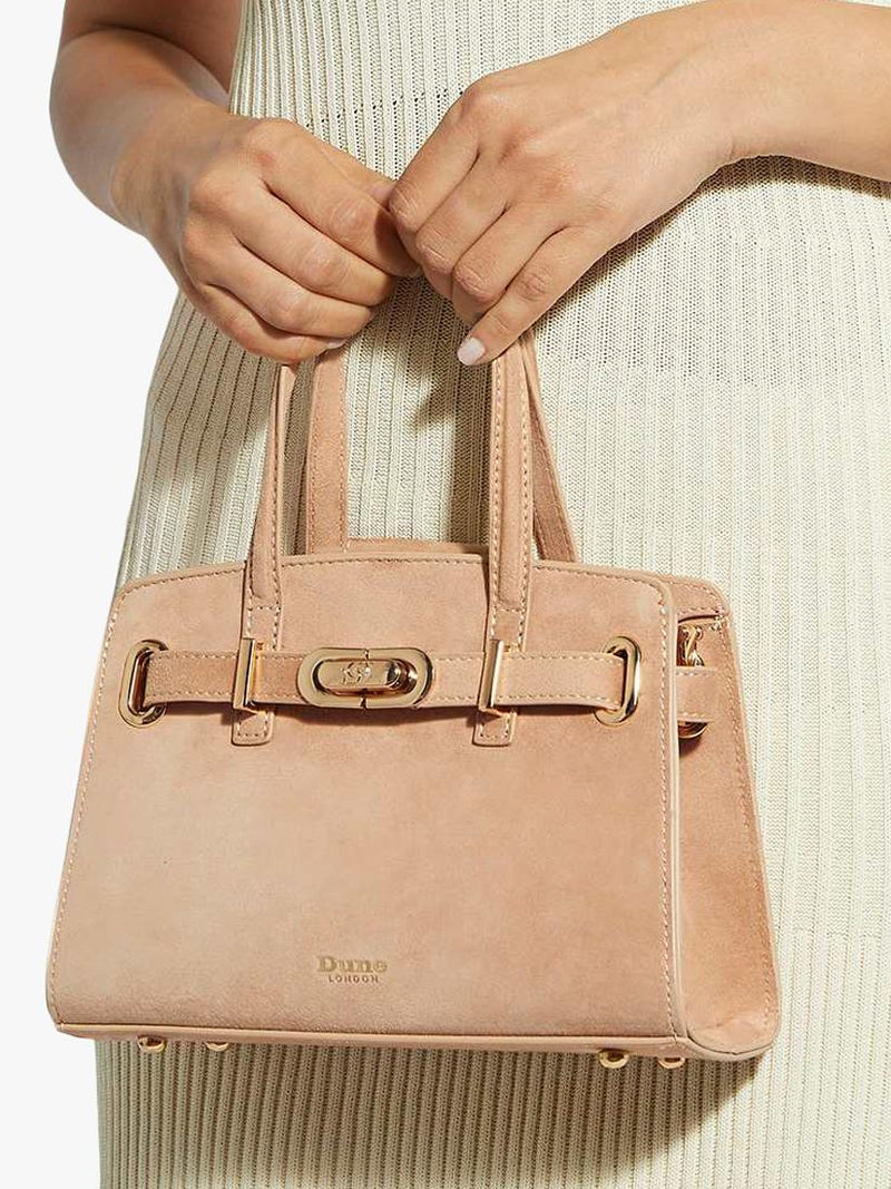 Dune London Dinkydefine belted grab bag Natural Taupe (British brand)