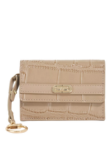 John Lewis Dune London Kimble Leather Card Holder, Mid Grey- Buy online at McGrocer