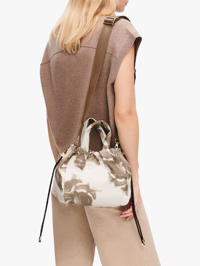 Radley Eden Row drawstring bag in Salt - British product