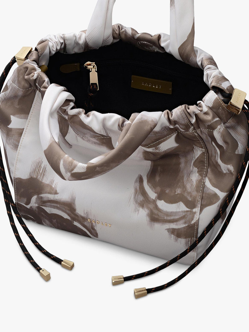 Radley Eden Row drawstring bag in Salt - British product