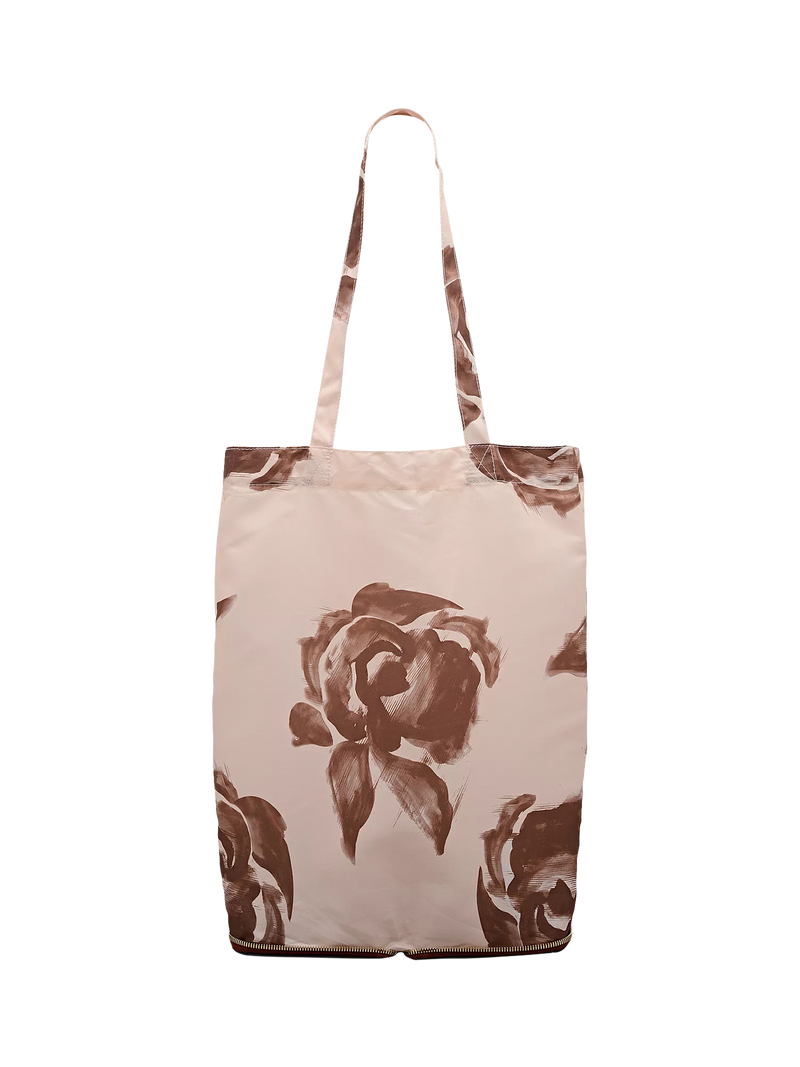 Radley floral foldaway tote bag in cognac - British product