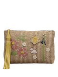 Radley Spring Blooms raffia pouch - British product