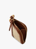 Radley Golden Lane leather raffia bag charm cognac (British brand)