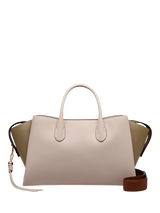 John Lewis Radley The Romilly Leather Large Grab Bag, Salt- Buy online at McGrocer