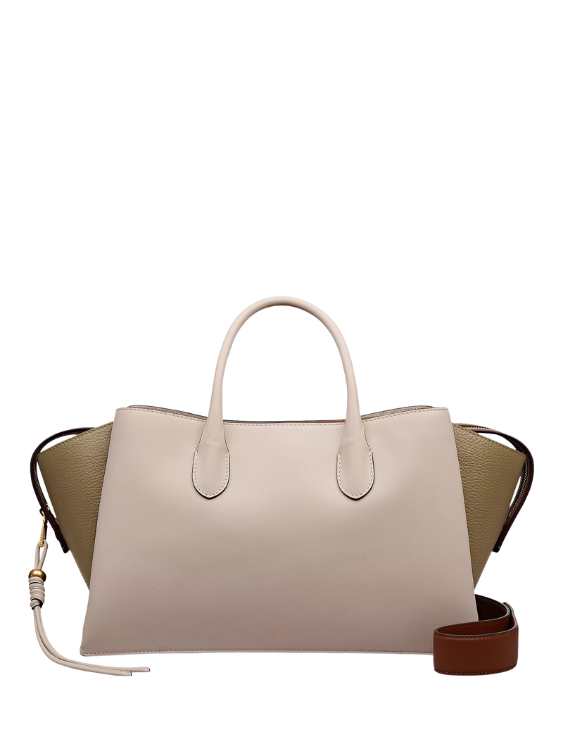 Radley Romilly leather large grab bag in salt - British product
