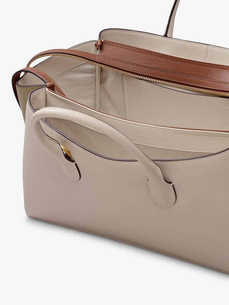 Radley Romilly leather large grab bag in salt - British product