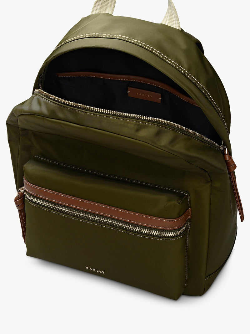 Radley Halley Row backpack in olive - British product