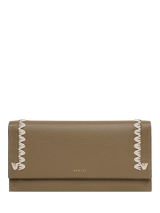 John Lewis Radley Oak Street Leather Stitched Fold Over Purse Acorn- Buy online at McGrocer