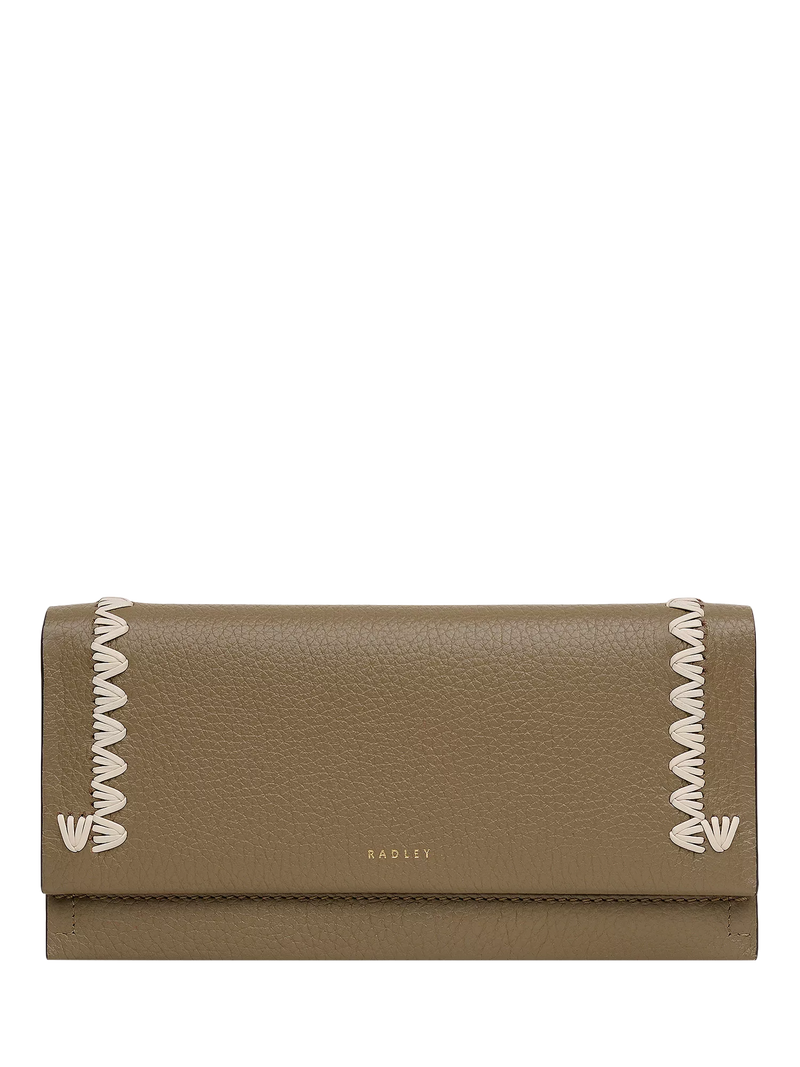 Radley Oak Street fold over purse in acorn leather - British product